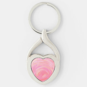 Pink Hearts Keychain