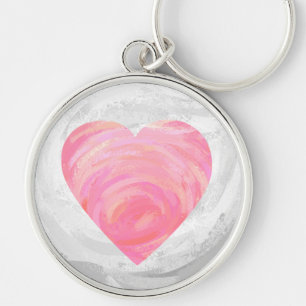 Pink Hearts Keychain