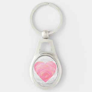 Pink Hearts Keychain