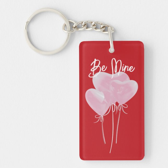 Pink Hearts Keychain (Front)