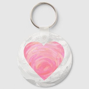 Pink Hearts Keychain