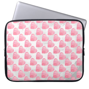 Pink Hearts Laptop Sleeve