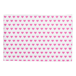 Pink Hearts - Love Pillowcase