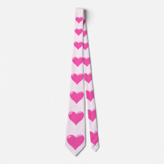 Pink Hearts - Love Tie (Front)