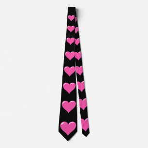 Pink Hearts - Love Tie