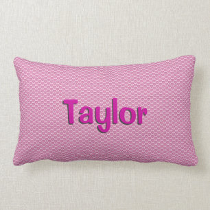Pink Hearts Lumbar Pillow