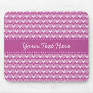 Pink Hearts mousepad, customize Mouse Pad