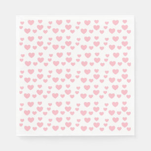 Pink Hearts Napkin