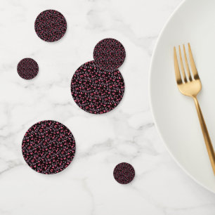 Pink Hearts Pattern Valentine's Day Confetti