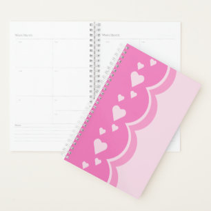 Pink Hearts Planner