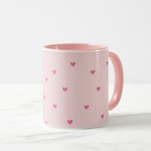 Pink Hearts Seamless Pattern – Cute Valentine Mug