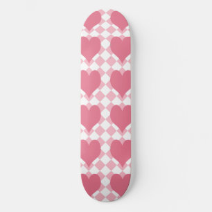 Pink Hearts Skateboard