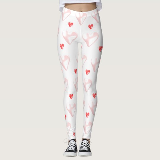 Pink Hearts Stretch Pants