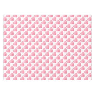 Pink Hearts Tablecloth