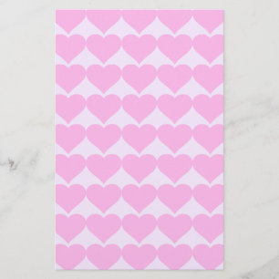 Pink Hearts,Unconditional Love_ Stationery
