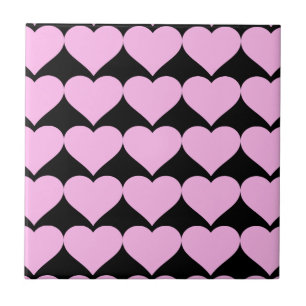 Pink Hearts,Unconditional Love_ Tile