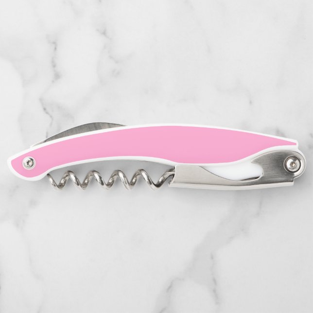 Pink Hearts Waiter's Corkscrew - Choose Colours (Back)