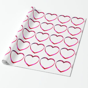 Pink Hearts Wrapping Paper