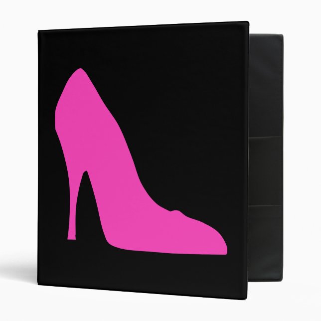 Pink Heel on Black Binder (Front/Inside)