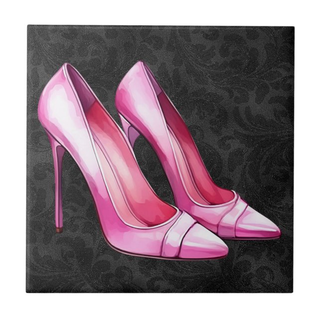 Pink Heels Shoes Tile (Front)