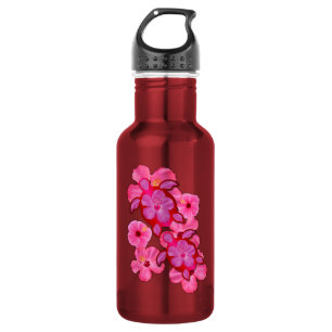 Pink Hibiscus And Honu Turtles 532 Ml Water Bottle