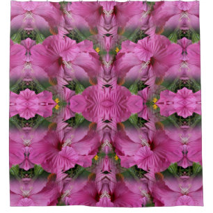 Pink Hibiscus Flower Abstract 