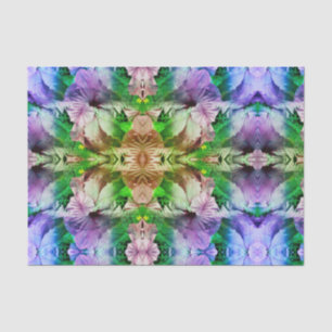 Pink Hibiscus Flower Abstract Distressed  Tissue Paper