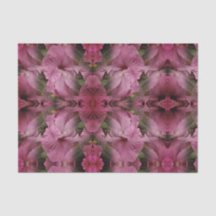 Pink Hibiscus Flower Abstract Vintage Tissue Paper