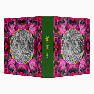 Pink Hibiscus Flower Frame Create Your Own Photo Binder