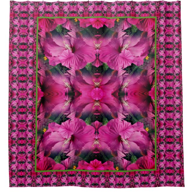 Pink Hibiscus Flower Multiplied Abstract (Front)