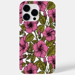 Pink hibiscus flowers Case-Mate iPhone 14 pro max case