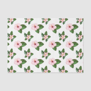 Pink Hibiscus Flowers (Design 41 Pink Series) Tissue Paper