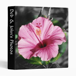 Pink Hibiscus Photo Album Binder