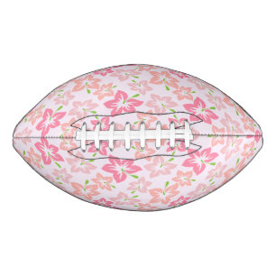 Pink Hibiscus, Pink Flowers, Pattern Of Flowers Football