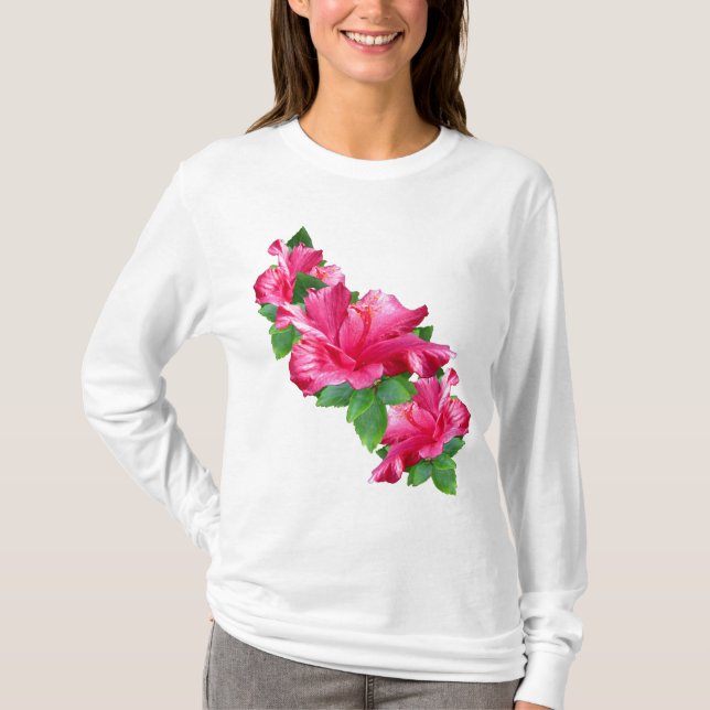 Pink Hibiscus Queen Shirts (Front)