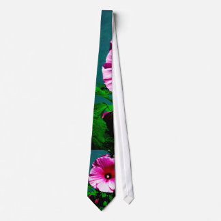 Pink Hibiscus Tie