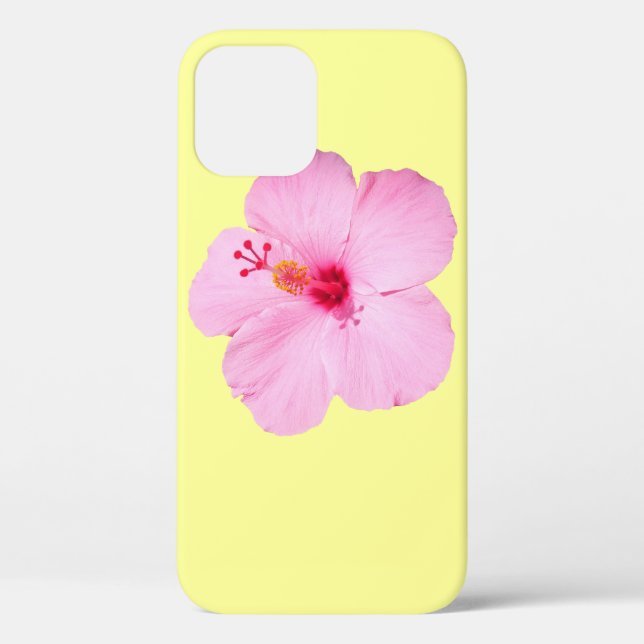 Pink Hibiscus Tropical Flower Case-Mate iPhone Case (Back)