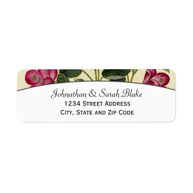 Pink HibiscusReturn Address Labels (Front)
