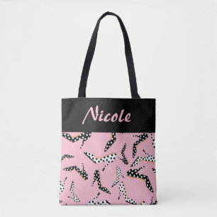 Pink High Heel Charm  Tote Bag