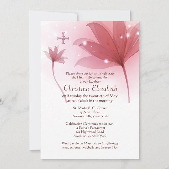 Pink High Invitation (Front)