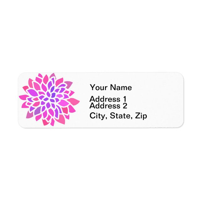 Pink Hippie Flower Retro Modern (Front)
