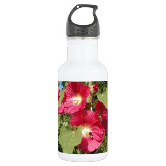 Pink Hollyhocks 532 Ml Water Bottle