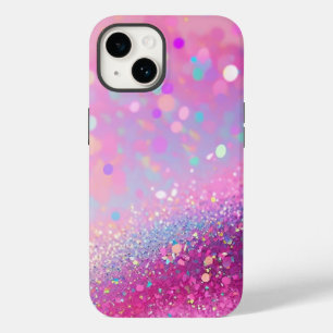 Pink Holographic Glitter iPhone Mate Tough Case