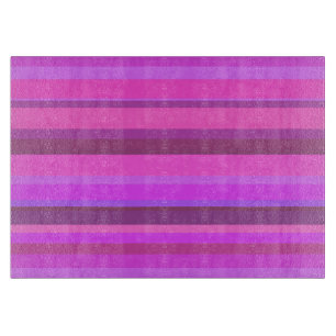 Pink horizontal stripes cutting board