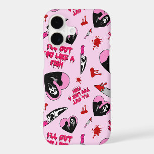 Pink Horror Slasher Pattern Spooky Valentine Kni