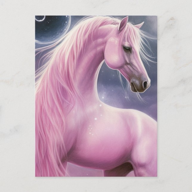 Pink Horse Postcard (Front)