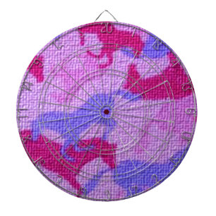 Pink Horses Canvas Dartboard