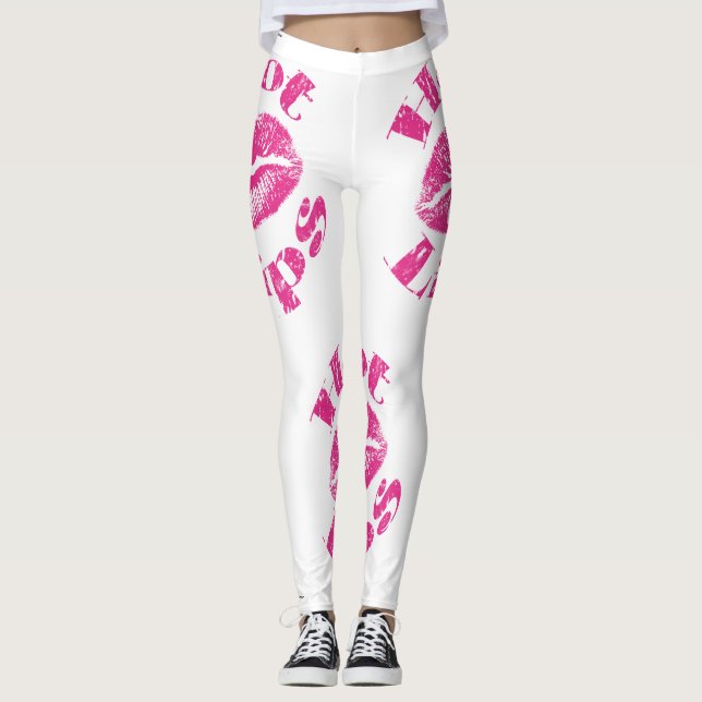 Pink Hot Lips! Leggings (Front)