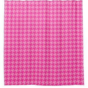 Pink Houndstooth Plaid Check