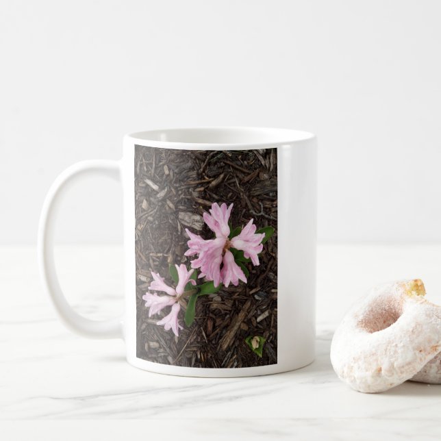 Pink Hyacinth Coffee Mug (With Donut)